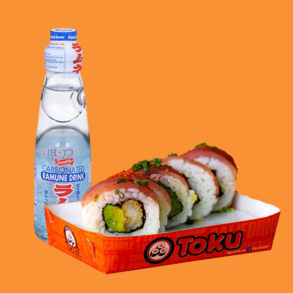 Maki Acevichado X5piezas + Ramune