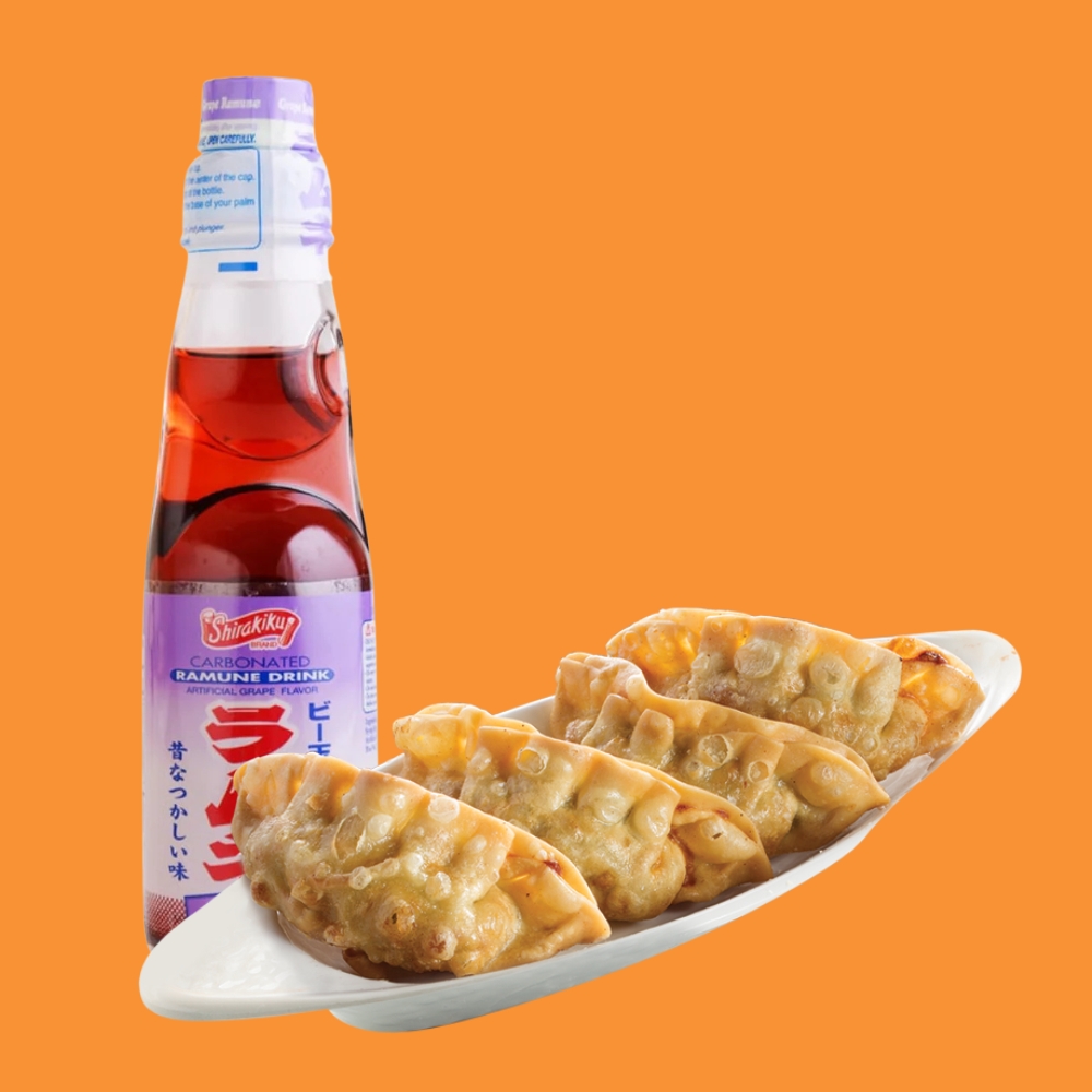 Gyozas 4uds + Ramune